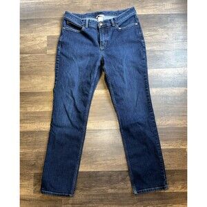 Duluth Trading Women’s Blue Denim Jeans/Pants Durable Flex Stretch Dark Wash